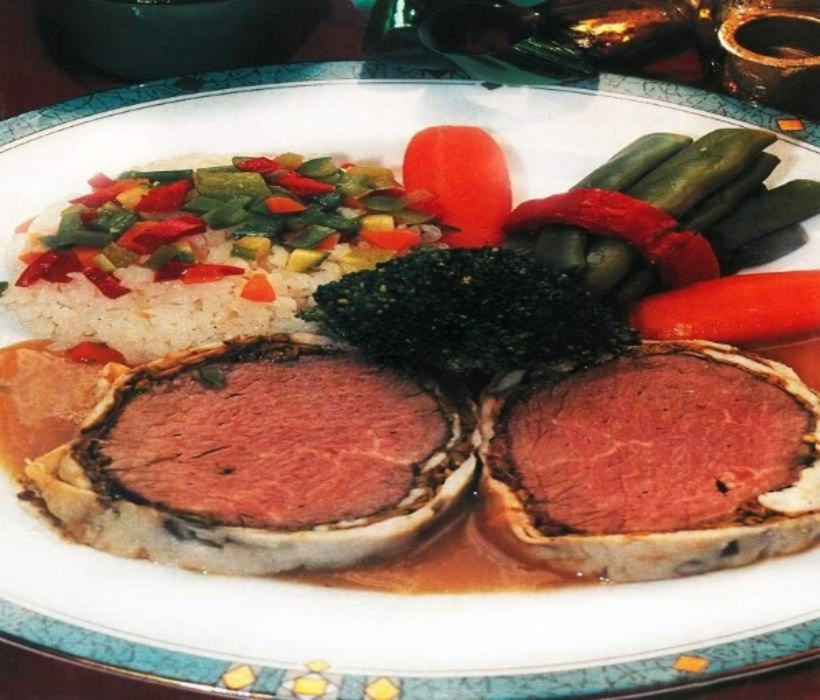 فیله گاو با پسته