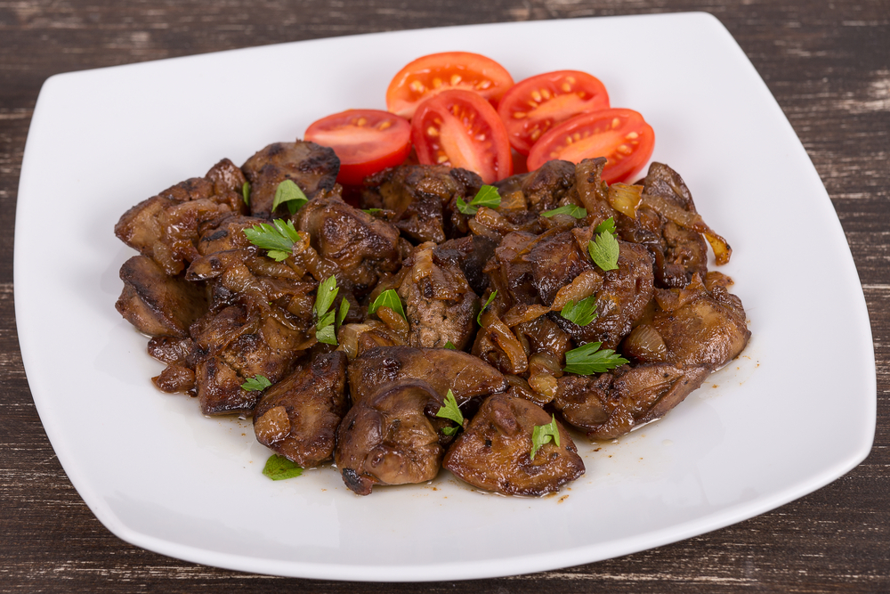 جگر گاو (پخته)